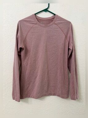 Figs Salta Seamless Long-Sleeve Underscrub Mauve Size Large